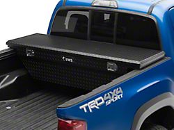 UWS 63-Inch Aluminum Low Profile Angled Crossover Tool Box; Matte Black (05-21 Frontier)