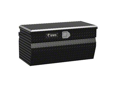 UWS 36-Inch Aluminum Wedge Utility Chest Tool Box; Gloss Black (05-23 Tacoma)