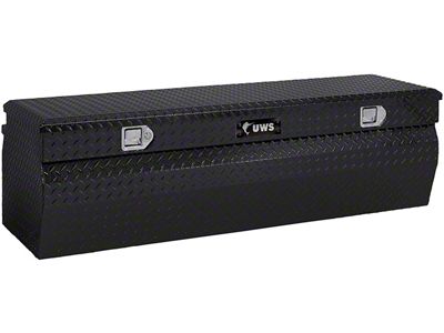 UWS 42-Inch Aluminum Wedge Utility Chest Tool Box; Gloss Black (05-15 Tacoma)