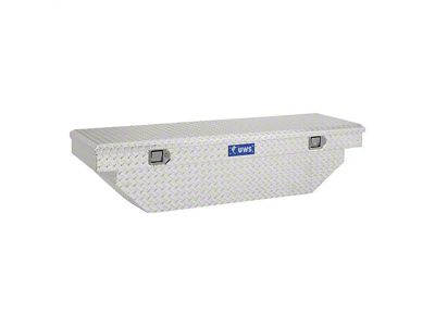 UWS 63-Inch Aluminum Angled Crossover Tool Box; Bright (05-15 Tacoma)