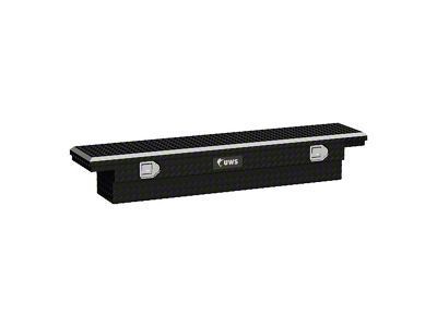 UWS 63-Inch Aluminum Low Profile Slim-Line Tool Box; Gloss Black (05-23 Tacoma)