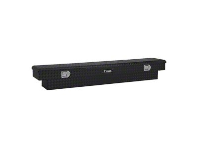 UWS 63-Inch Aluminum Slim-Line Crossover Tool Box; Gloss Black (05-23 Tacoma)