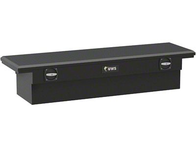 UWS 69-Inch Aluminum Low Profile Secure Lock Crossover Tool Box; Matte Black (04-15 Titan)