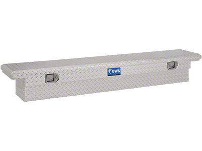 UWS 69-Inch Aluminum Low Profile Slim-Line Crossover Tool Box; Bright (04-15 Titan)