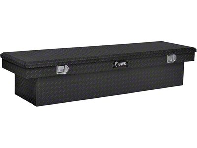 UWS 69-Inch Aluminum Crossover Tool Box; Matte Black (07-21 Tundra w/ 6-1/2-Foot & 8-Foot Bed)
