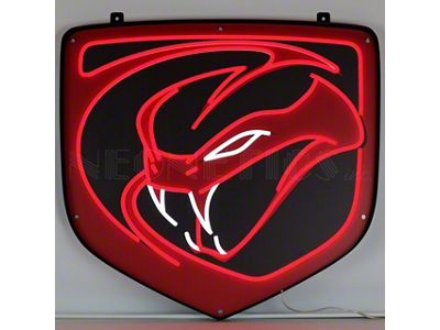 Dodge Viper LED Flex-Neon Sign; 24-Inch