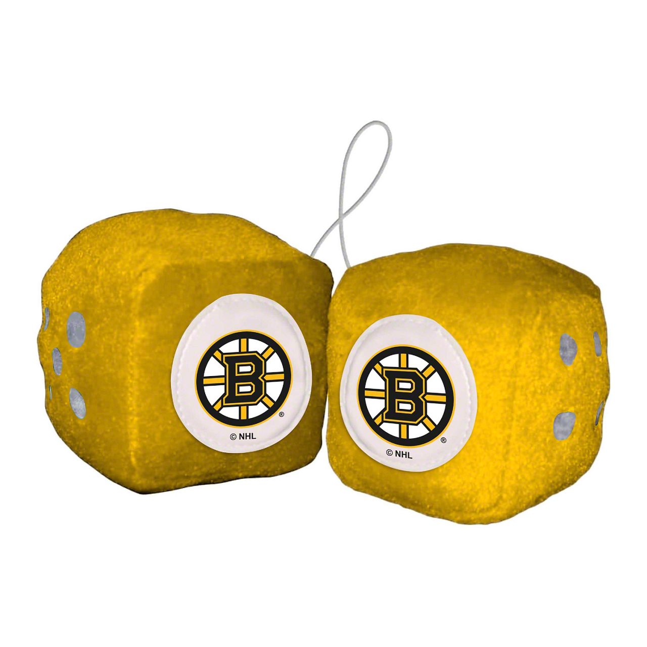 Universal XT Fuzzy Dice with Boston Bruins Logo; Yellow (Universal ...