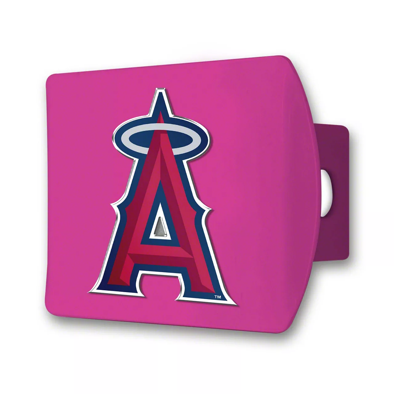 Universal XT Hitch Cover with Los Angeles Angels Logo; Pink (Universal ...