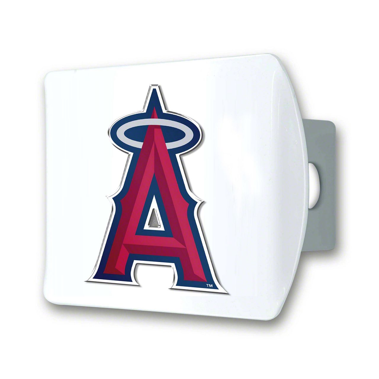 Universal XT Hitch Cover with Los Angeles Angels Logo; White (Universal ...