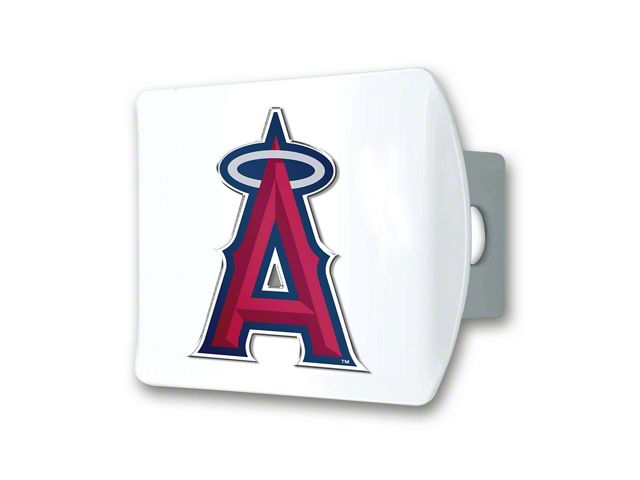 Universal XT Hitch Cover with Los Angeles Angels Logo; White (Universal ...