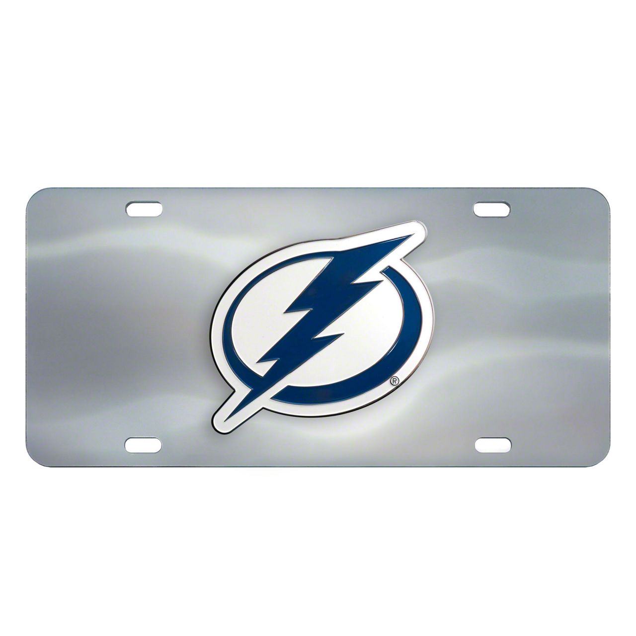 Universal XT License Plate with Tampa Bay Lightning Logo; Stainless