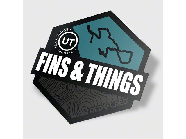 Trl Sticker Tred Cred Universal XT Trail Sticker; Fins and Things 4x4 STKTRL017 ...