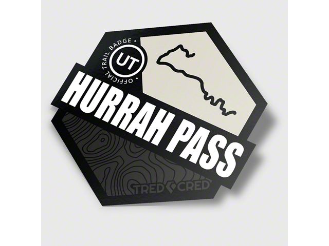 Trl Sticker Tred Cred Universal XT Trail Sticker; Hurrah Pass 4x4 STKTRL028 ...