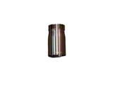 Valvetronic Designs Universal Single Wall Exhaust Tip; Brushed Steel (Fits 3-Inch Tail Pipe)