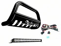 Bull Bar with 20-Inch LED Light Bar; Black (05-26 Frontier)