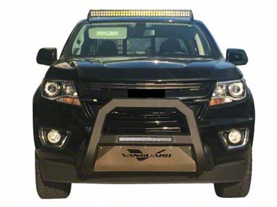 Optimus Bull Bar with 18-Inch LED Light Bar; Black (05-25 Frontier)
