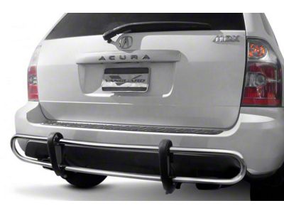 Double Tube Rear Bumper Guard; Stainless Steel (05-10 Jeep Grand Cherokee WK)