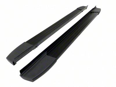 F9 Style Running Boards; Black (11-21 Jeep Grand Cherokee WK2)