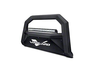 Optimus Wide Bull Bar with 20-Inch LED Light Bar; Black (11-21 Jeep Grand Cherokee WK2)