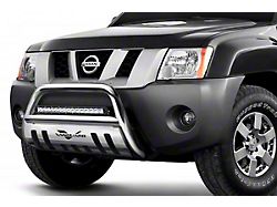 Bull Bar with 20-Inch LED Light Bar; Stainless Steel (14-23 Jeep Cherokee KL)