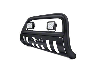 Bull Bar with 4.50-Inch LED Cube Lights; Black (14-23 Jeep Cherokee KL)