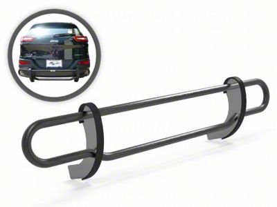 Double Tube Rear Bumper Guard; Black (14-23 Jeep Cherokee KL)