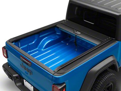Retractable Tonneau Cover; Black (22-25 Jeep Gladiator JT)