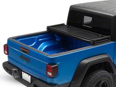 Soft Tri-Fold Tonneau Cover; Black (20-23 Jeep Gladiator JT)