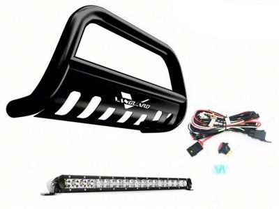 Bull Bar with 20-Inch LED Light Bar; Black (15-23 Jeep Renegade BU)