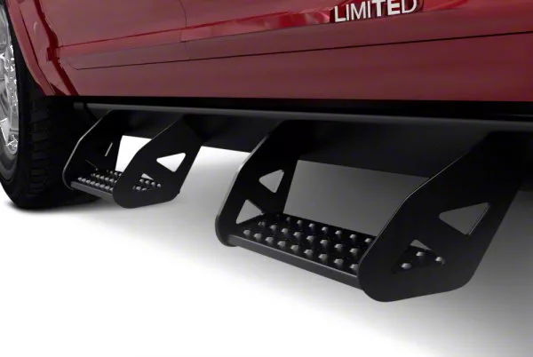 Jeep Wrangler Drop Side Step Bars; Black (07-18 Jeep Wrangler JK 4-Door ...