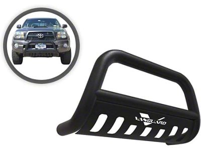 Classic Bull Bar with Skid Plate; Black (05-15 Tacoma, Excluding TRD Pro)