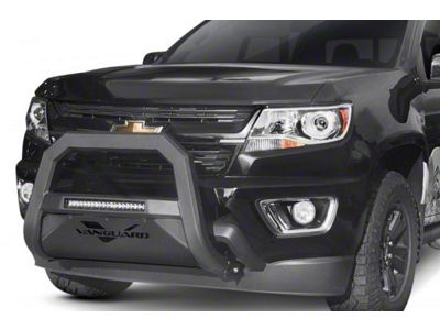 Optimus Bull Bar with 18-Inch LED Light Bar; Black (05-15 Tacoma, Excluding TRD Pro)