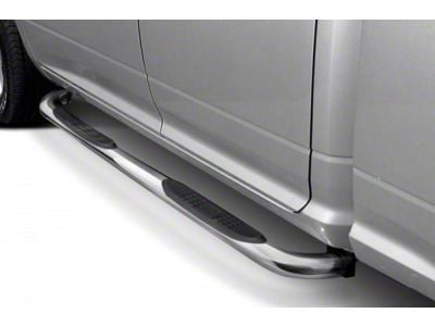 3-Inch Round Side Step Bars; Stainless Steel (07-21 Tundra CrewMax)