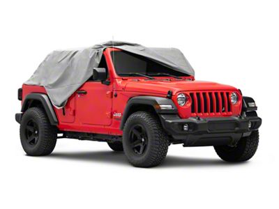 Full Monty Cab Cover; Gray (07-18 Jeep Wrangler JK 4-Door)