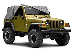 Full Monty Cab Cover; Gray (92-06 Jeep Wrangler YJ & TJ, Excluding Unlimited)