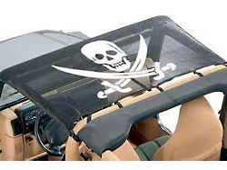 KoolBreez Sun Screen Brief Top; Pirate Flag (87-91 Jeep Wrangler YJ)
