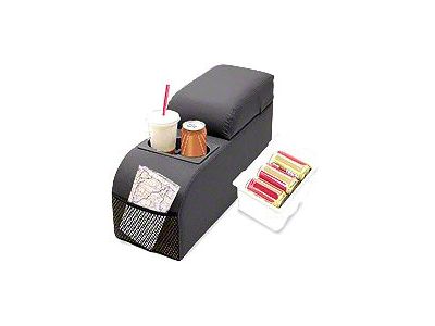 Padded Locking Console; Denim Black (76-95 Jeep CJ5, CJ7 & Wrangler YJ)