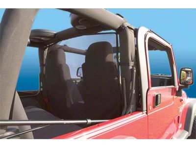 WindStopper Wind Screen; American Flag (87-06 Jeep Wrangler YJ & TJ)