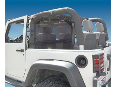 WindStopper Wind Screen; Black Mesh (07-11 Jeep Wrangler JK 2-Door)