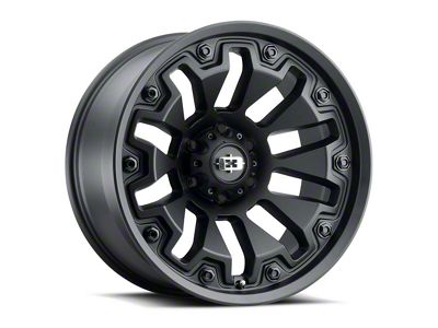 Vision Off-Road Armor Satin Black with Black Bolt Inserts 5-Lug Wheel; 20x10; -25mm Offset (07-13 Tundra)