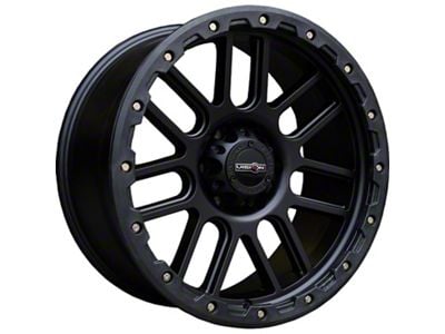 Vision Off-Road Nemesis Matte Black Wheel; 17x9; -12mm Offset (20-25 Jeep Gladiator JT)