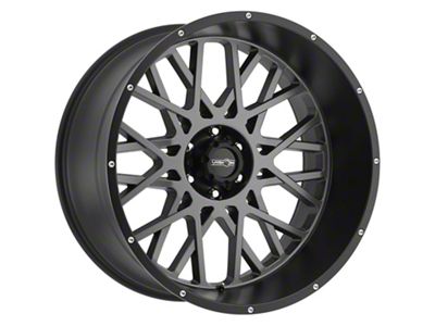 Vision Off-Road Rocker Anthracite with Satin Black Lip Wheel; 18x9; -12mm Offset (18-25 Jeep Wrangler JL)