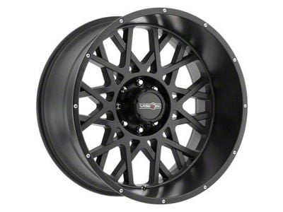 Vision Off-Road Rocker Satin Black Wheel; 18x9; -12mm Offset (18-25 Jeep Wrangler JL)