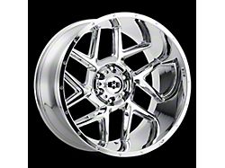 Vision Off-Road Sliver Chrome 6-Lug Wheel; 20x12; -55mm Offset (04-15 Titan)