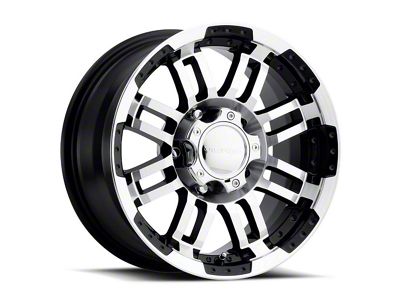 Vision Off-Road Warrior Gloss Black Machined 6-Lug Wheel; 18x9; 18mm Offset (04-15 Titan)