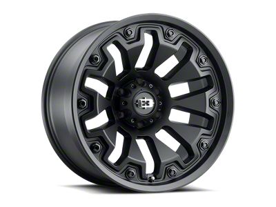 Vision Off-Road WHL Satin Black with Black Bolt Inserts 6-Lug Wheel; 20x10; -25mm Offset (04-15 Titan)