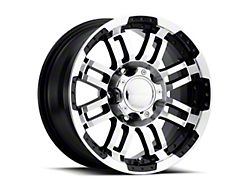 Vision Off-Road Warrior Gloss Black Machined 6-Lug Wheel; 18x8.5; 18mm Offset (05-15 Tacoma)