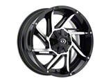 Vision Off-Road Prowler Gloss Black Machined 6-Lug Wheel; 17x9; -12mm Offset (05-15 Tacoma)
