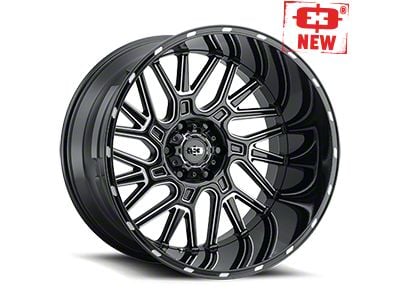 Vision Off-Road Brawl Gloss Black Milled 6-Lug Wheel; 22x14; -76mm Offset (16-23 Tacoma)