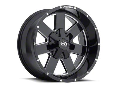 Vision Off-Road Arc Gloss Black Milled 6-Lug Wheel; 18x9; 12mm Offset (24-25 Tacoma)